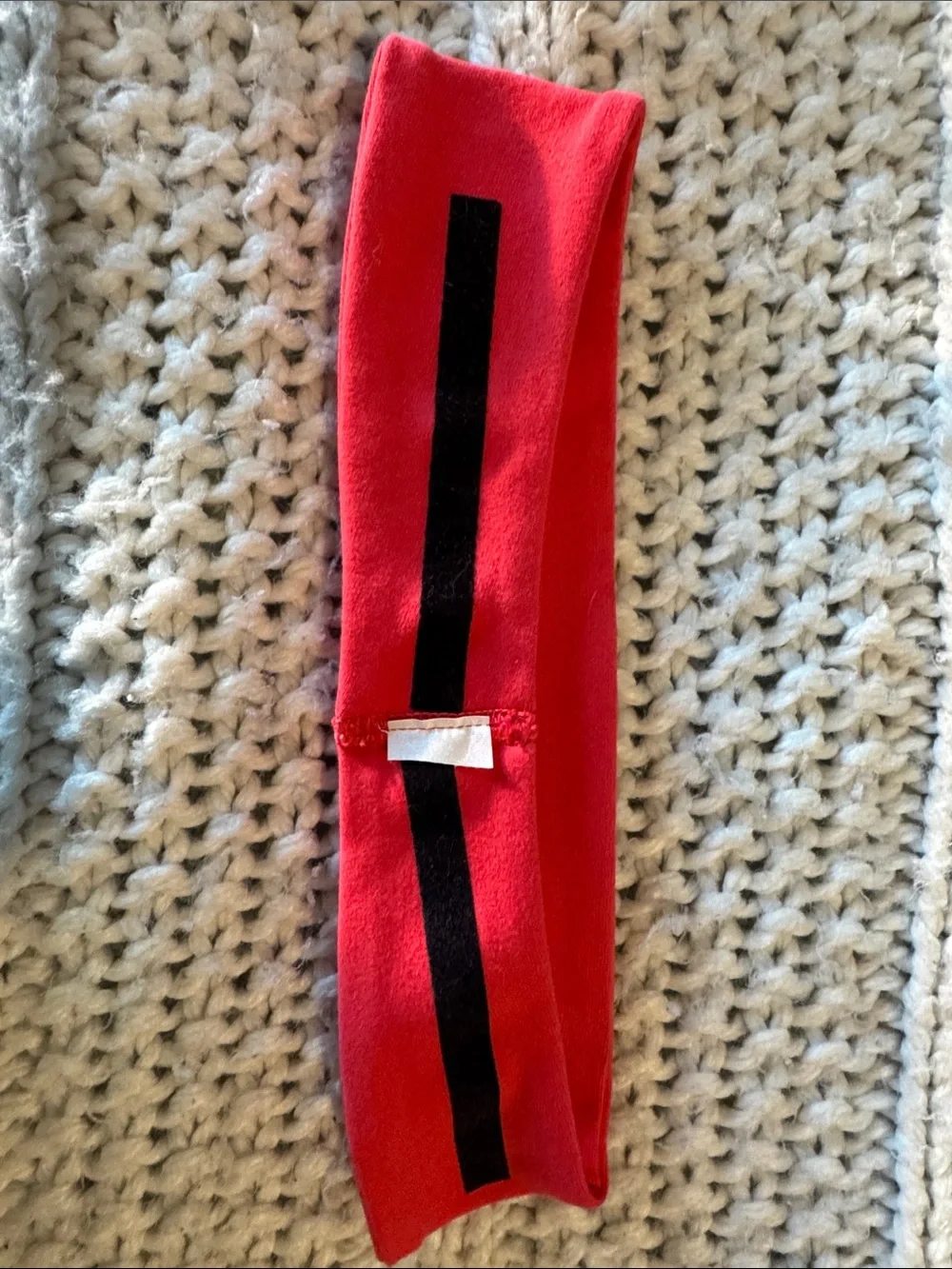 lululemon athletica Women’s bright red stretch workout headband